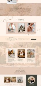 🌈 🎨 stay inspired all year long: Elegant Soft Pink Web Design for Wedding Planners