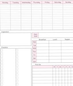 🤍 🌿 stay inspired all year long: Free Planner — Digital Design Asset