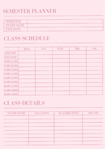 📊 📁 stay inspired all year long: Minimalist Academic Study Planner Pink: Exam Prep PDF