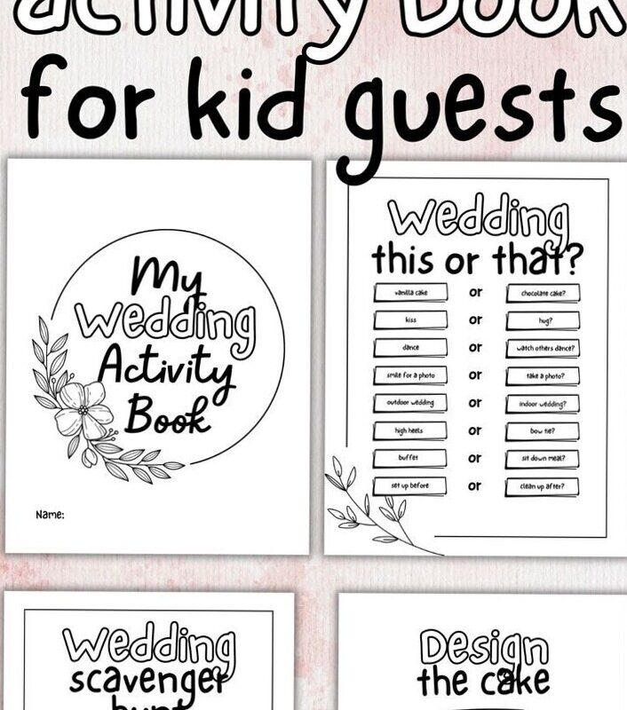 🌈 🌈 stay inspired all year long: Printable Wedding Activity Book for Kids