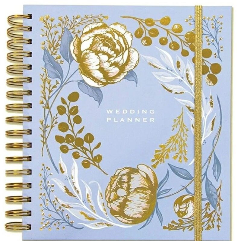 🤍 🎀 stay inspired all year long: Rachel Ellen Powder Blue Wedding Planner Journal | Luxe Design & Sections | Click to Buy