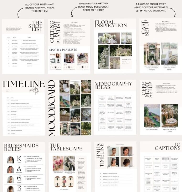 🕯️ 🤍 stay inspired all year long: Multi-Event Wedding Binder | 200+ Aesthetic Planning Pages for the Busy Bride