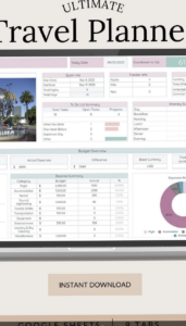 🎨 💎 stay inspired all year long: Travel Planner Google Sheets: Your Dream Trip Awaits