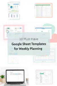 🌿 🕯️ stay inspired all year long: Weekly Planner Google Sheet Templates for Digital Design