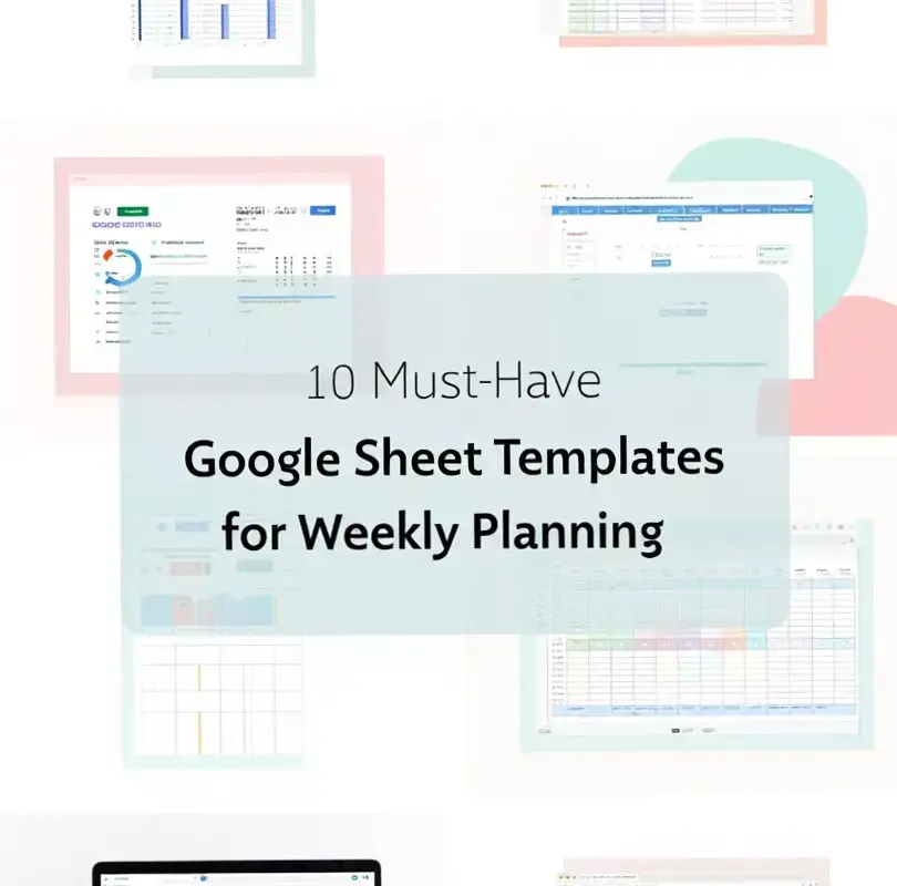 🌿 🕯️ stay inspired all year long: Weekly Planner Google Sheet Templates for Digital Design