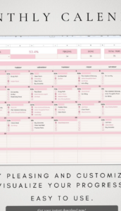 🥂 🌸 stay inspired all year long: Monatlicher 2025-Kalender für Google Sheets – Effiziente Zeitplanung & Organisation