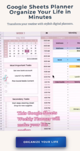 🎀 🎀 stay inspired all year long: Streamline Your Life with a Google Sheets Digital Planner