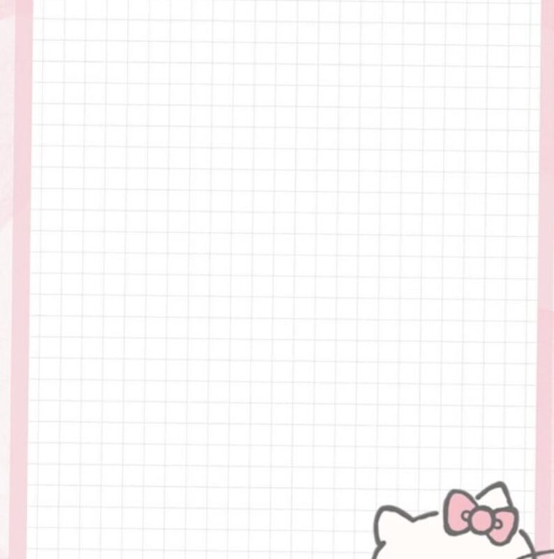 🌿 🌿 stay inspired all year long: Plantilla Blog Notas Hello Kitty Sanrio Minimalista