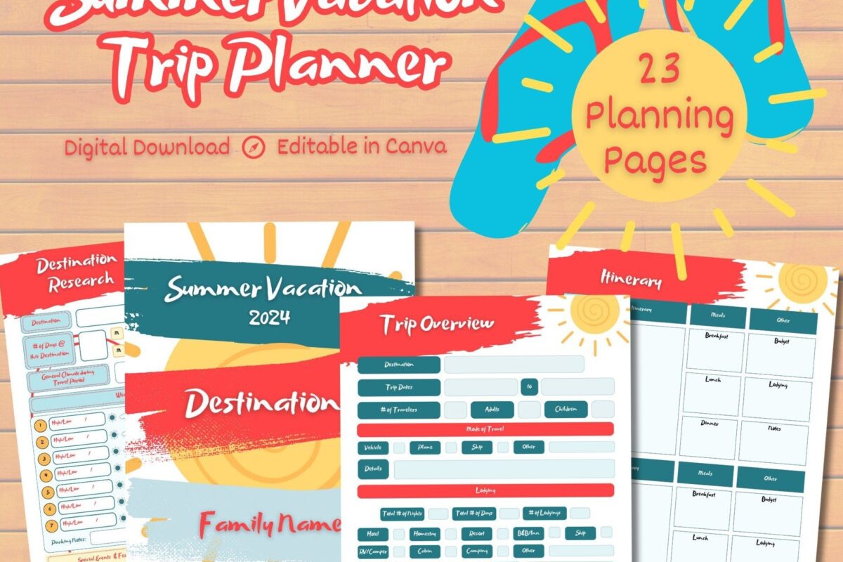 📝 📊 stay inspired all year long: Ultimate Summer Trip Planner for Beach & Road Adventures