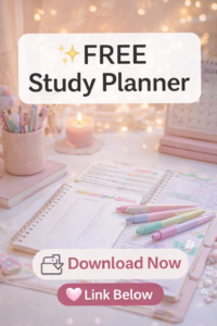 Stop Wasting Study Time – Free Planner Download — 🖇️ 🖇️ romanticize your routine