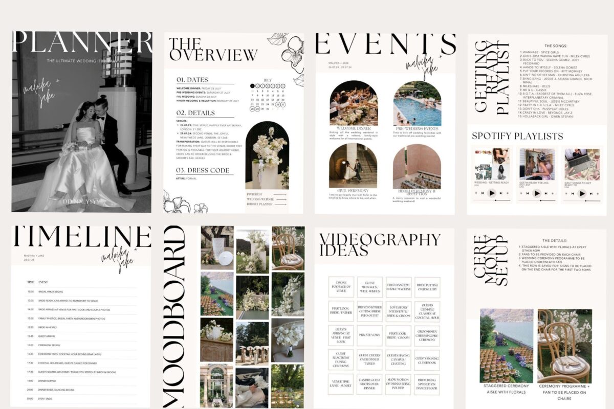 Streamline Your Wedding Day with This Editable Digital Binder — 📅 📝 dream life manifestation