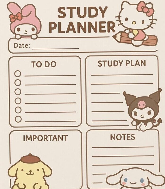 ☁️ 🌿 Study Planner Design for Productive Learning & Dream Life Manifestation | secret to staying productive
