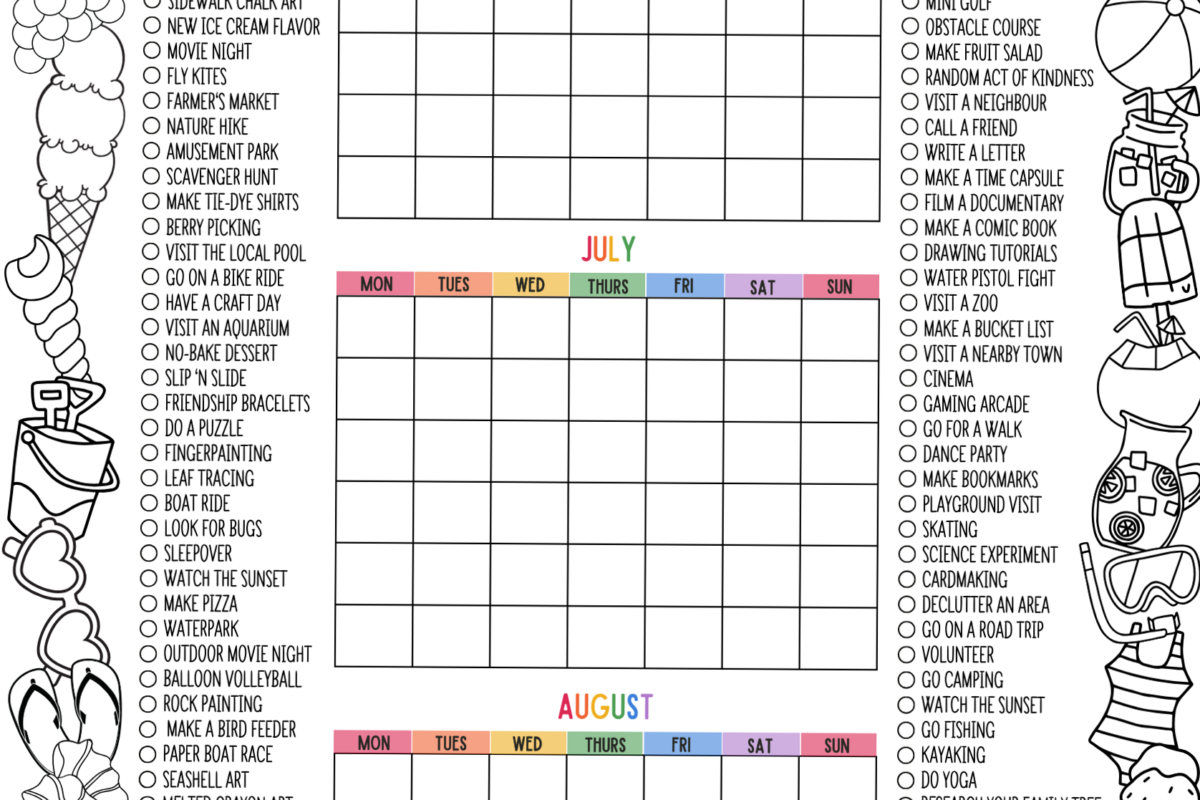 📊 📅 Summer Break Planner Printable | Digital Design | romanticize your routine
