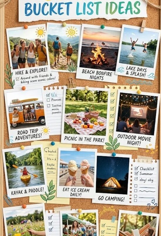 📌 📊 Summer Bucket List Ideas for the Best Season Ever | stay inspired all year long