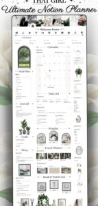 🕯️ 🎀 That Girl Aesthetic Notion Life Planner Schedule | 2026 efficiency hack