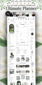 That Girl Aesthetic Notion Planner | Life Dashboard for Goals & Wellness — 💎 🌈 game-changing digital system