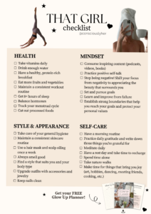 🪄 🎨 That Girl Checklist: Digital Design & Creative Planners | essential planning guide