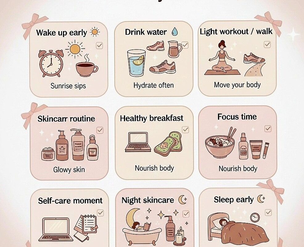 That Girl Daily Routine ✨ Soft Productive Glowy Days — 🕯️ 🌿 secret to staying productive