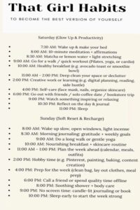 That Girl Habits | Daily Self-Growth & Creative Routines — 🥂 🍰 romanticize your routine