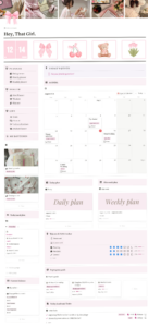 🥂 💍 That Girl’s Daily Planner Dashboard | Aesthetic Notion Ideas | 2026 efficiency hack