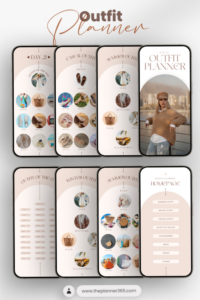 🤍 🕯️ That Girl’s Outfit Planner | Editable & ADHD-Friendly | secret to staying productive