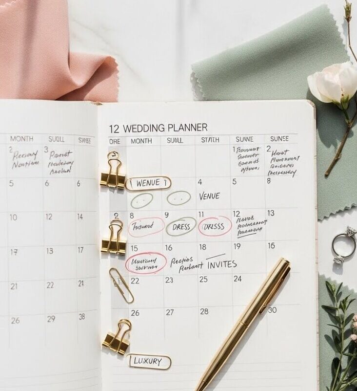 The Ultimate 12-Month Wedding Planning Timeline — 📁 📁 romanticize your routine
