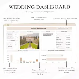 🖇️ 📊 The Ultimate Wedding Master Planner™ | Dream Wedding Design | dream life manifestation