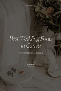 🎀 🤍 Top Wedding Fonts in Canva for Designers | secret to staying productive