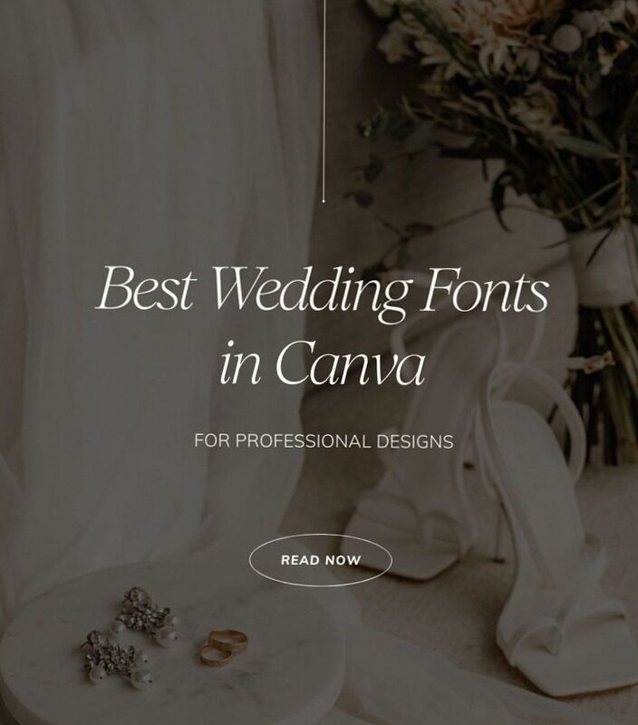 🎀 🤍 Top Wedding Fonts in Canva for Designers | secret to staying productive