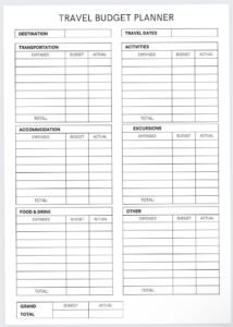 🪄 🌈 Travel Budget Planner Printable for Vacation Expenses | stay inspired all year long