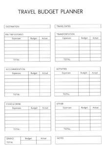 Travel Budget Planner | Save & Explore Smart — 📌 📊 stay inspired all year long