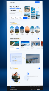 Travel Landing Page UI Design by Nusrat Jahan — 🖇️ 📌 stay inspired all year long