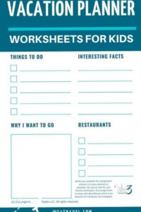 Travel Planning Printables for Kids & Families — 🖇️ 📝 romanticize your routine