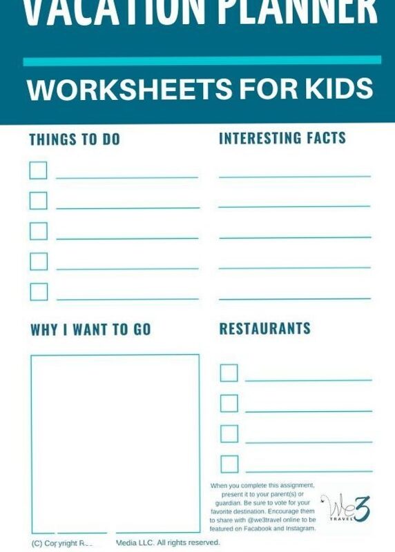 Travel Planning Printables for Kids & Families — 🖇️ 📝 romanticize your routine