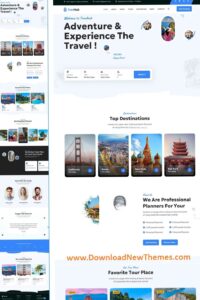 Travhub – Modern Travel Booking Template for Designers — 📁 🖇️ secret to staying productive