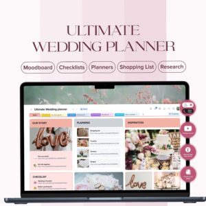 📊 📝 Ultimate Digital Wedding Planner Template for Creative Couples | romanticize your routine