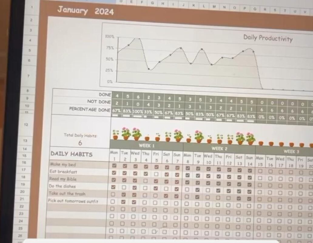 Ultimate Habit Tracker for Google Sheets – Stay Organized & Achieve Goals — 🌸 🌸 seamless organization hack