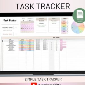 💍 🍰 ultimate printable checklist: Digital Habit Tracker for Google Sheets | Creative Design