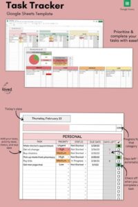 Ultimate Task Management Google Sheet Template — 🕯️ 🎀 secret to staying productive