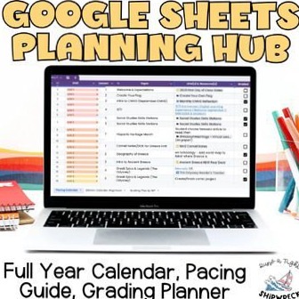 📁 🖇️ Ultimate Teacher Planning Hub Google Sheets Editable Digital Planner Calendar | dream life manifestation