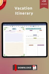 📊 📊 Vacation Itinerary Planner — Creative Travel Design | seamless organization hack