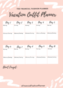🖇️ 📁 Vacation Outfit Planner | Digital Design & Creative Assets | secret to staying productive