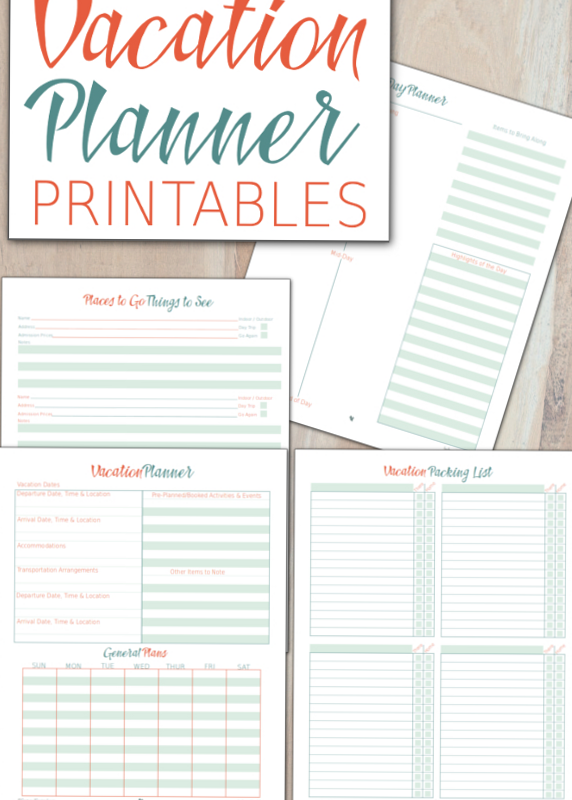 Vacation Planner Printables | Digital Design & Creative Assets — 🖇️ 🖇️ stay inspired all year long