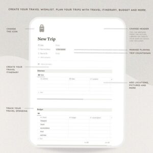 📁 📌 Wanderlust Unleashed: All-in-One Vacation and Life Planner Notion Template | 2026 efficiency hack