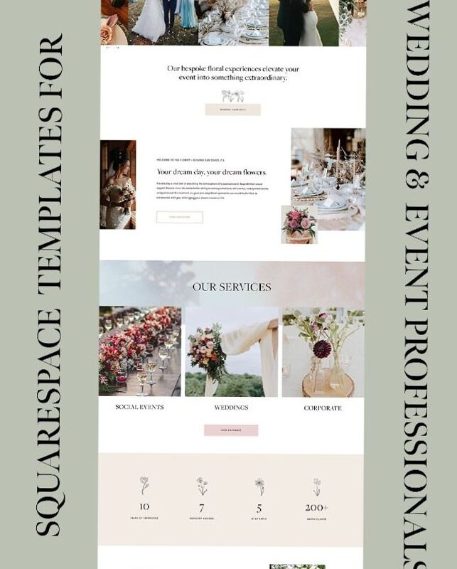 Wedding & Event Squarespace Template by Lion Claw Creative — 💎 🌈 secret to staying productive