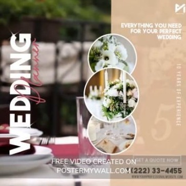 🖇️ 📁 Wedding Planner Ad Template for Social Media | stay inspired all year long