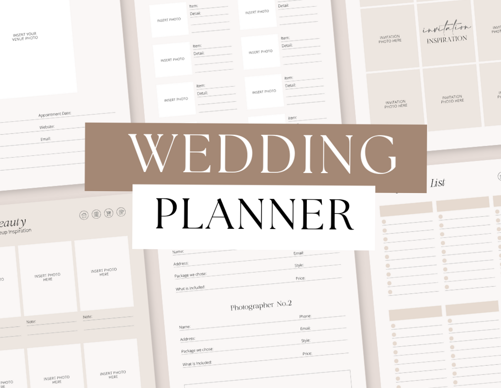 🌸 🥂 Wedding Planner Bundle | Digital Binder & Checklist for GoodNotes | no-stress tracker