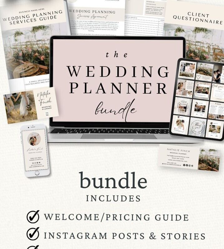 Wedding Planner Canva Template Bundle — 📝 📅 romanticize your routine