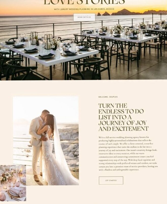 🌿 ✨ Wedding Planner Website Design Inspiration | Event Planner Digital Assets | dream life manifestation
