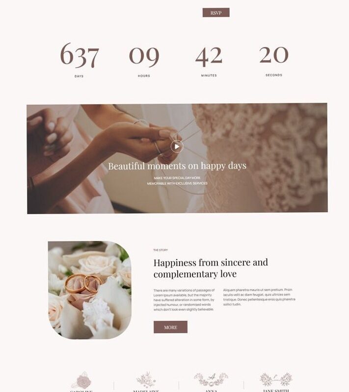 Wedding RSVP Elementor Template Kit for Designers — 🕯️ 🕯️ stay inspired all year long